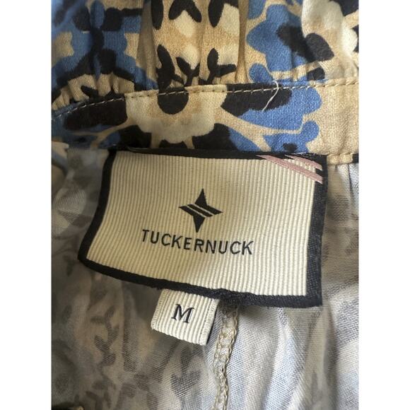 Tuckernuck Golden Medallion Crawford Dress Size Medium Flutter Ruffle Mini Blue - Picture 13 of 16